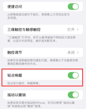 大洼苹果授权维修站分享iPhone轻点无法唤醒怎么办