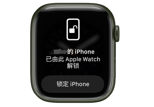 大洼苹果手机维修分享用 AppleWatch 解锁配备面容 ID 的 iPhone方法 